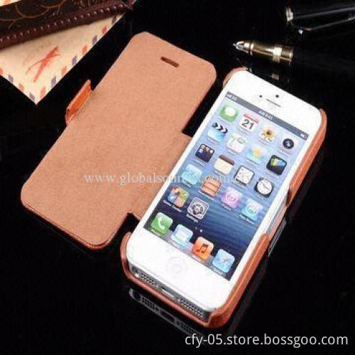 PU leather case for iPhone 5 and 5S